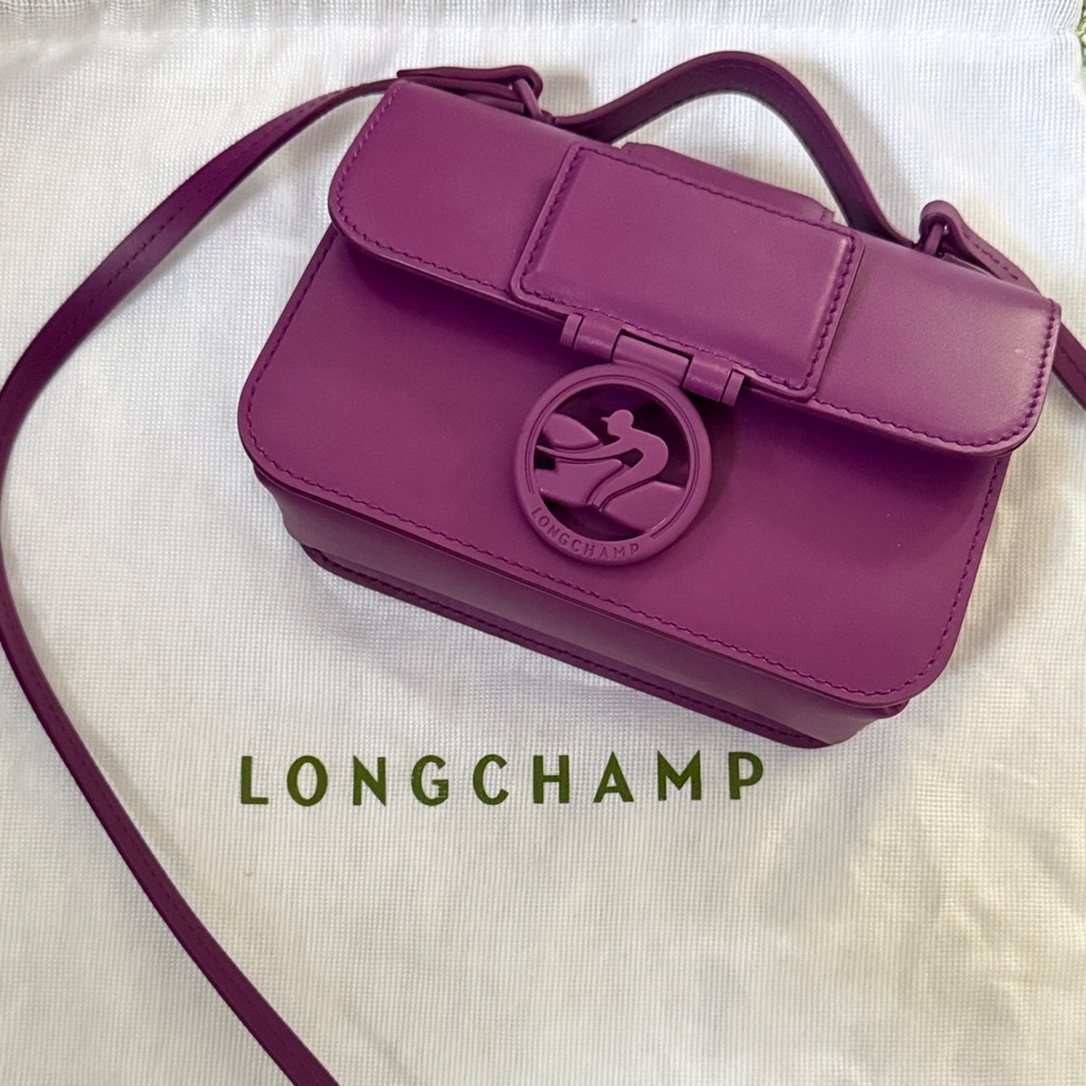 Longchamp Purple Crossbody Bag - Picture 1 of 9